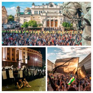 تصویری از اعتراضات بلغارستان